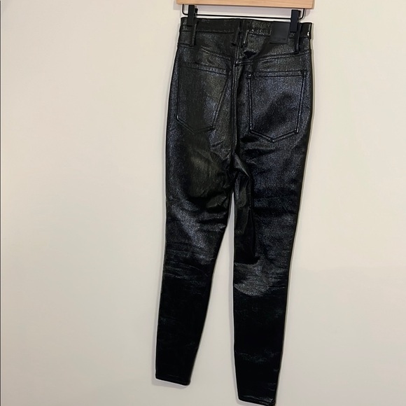 Free People Liquid Black High-Waisted Jeans Skinny Jeans, Womens 27 - Picture 5 of 7